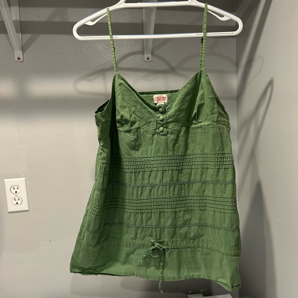 Mossimo Green Spaghetti Strap Top